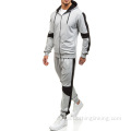 Socraigh Pants Hoodie Patchwork Men Zipper